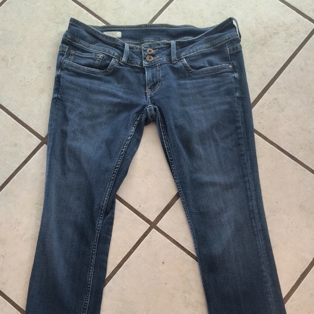 Low Rise Pepe Jeans Blue Skinny Denim